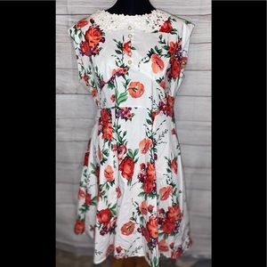 Acevog floral dress women’s size XXL NWT
